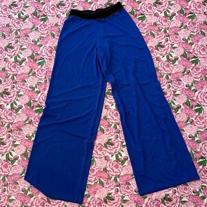 Save The Queen Blue Wide-Leg Pants